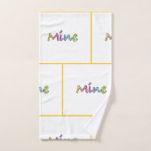 Grille jaune mienne  (Serviette à main)