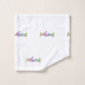 Grille jaune mienne  (Gant de toilette)