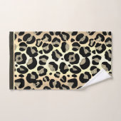 Grille Leopard Or Safari Imprimer (Serviette à main)