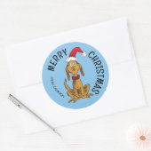 Grille | Max Père Noël | Étiquette cadeau de Noël (Enveloppe)