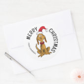 Grille | Max Père Noël | Étiquette cadeau de Noël (Enveloppe)