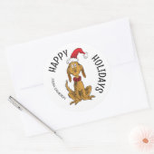 Grille | Max Père Noël | Étiquette cadeau de Noël (Enveloppe)