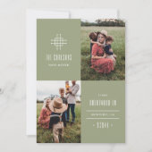 Grille Moving Faire-part - Vert (Devant)