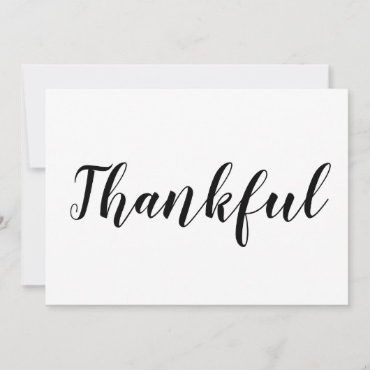 Grille noir blanc script mignon carte d'action de (Devant)