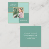 Grille numérique moderne avec Carte de visite Carr (Devant / Derrière)