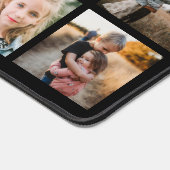 Grille photo de collage de texte personnalisé noir (Coin)