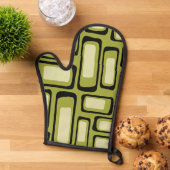 Grille rectangle arrondi vert milieu du siècle rét (De haut en bas)