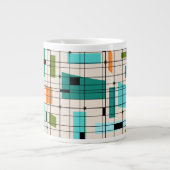 Grille rétro et éclats de démarrage Jumbo Mug (Devant)