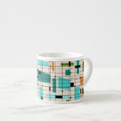 Grille rétro et Starburst Espresso Mug (Devant droit)