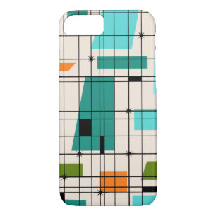 Grille rétro et Starbursts iPhone 7 Coque