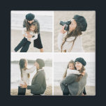 Grille Simple De Quatre Aimants Photo Personnalisé<br><div class="desc">Les cadeaux photo font les meilleurs cadeaux ! Facile à personnaliser avec votre texte et/ou photo(s) pour un look personnalisé. Conçu par Berry Berry Sweet. Voir d'autres designs sur www.berryberrysweet.com</div>