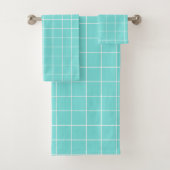 Grille Turquoise et blanche (En situation)