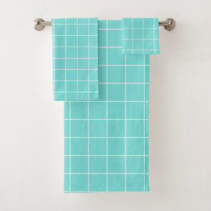Grille Turquoise et blanche