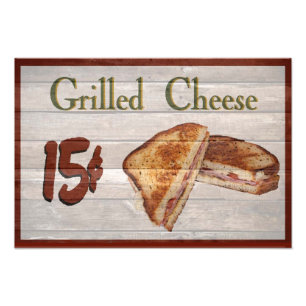 Grilled Cheese Foto Afdruk