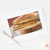 Grilled Cheese Sandwich Rechthoekige Sticker (Envelop)