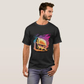 Grilled Cheese Synthwave 80s Retrowave Aesthetic T-shirt (Voorkant volledig)