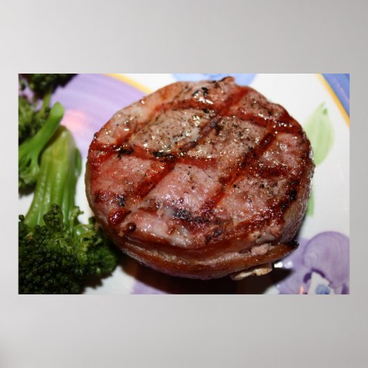 Grilled Filet Mignon Poster (Voorkant)