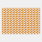 Grilled Hot Dog Pattern Inpakpapier Vel (Voorkant 3)