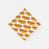 Grilled Hot Dog Pattern Servet (Hoek)