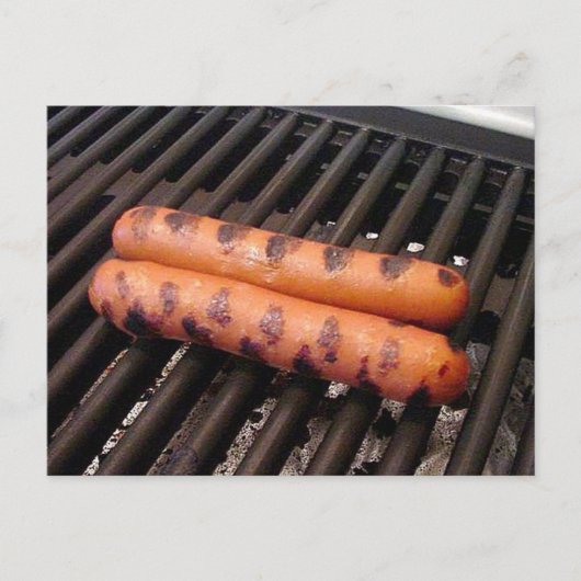Grilled Hot Dogs Briefkaart (Voorkant)