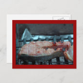 Grilled Salmon Briefkaart (Voorkant / Achterkant)