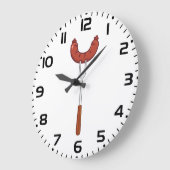 Grilled Sausage on BBQ Fork Grote Klok (Hoek)