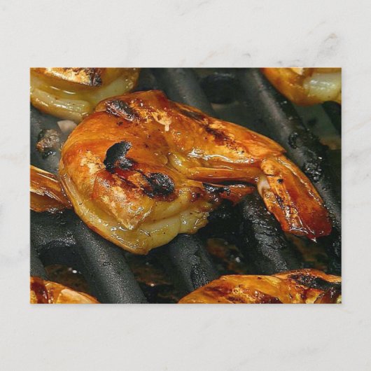 Grilled Shrimp Briefkaart (Voorkant)
