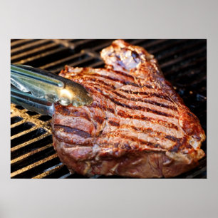 Grilled Steak Poster