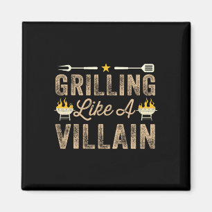 Grillen Als Een Schurk Bbq Barbecue Grillen Roken Magneet