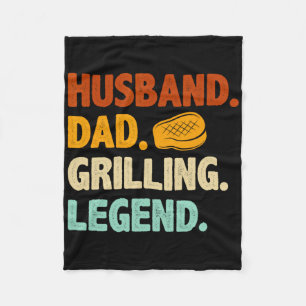 Grillen Bbq Vader Grappige Man Grill Papa Legende Fleece Deken