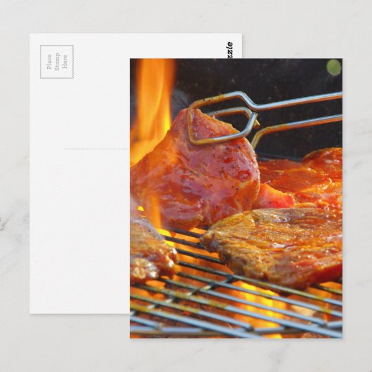 grillen briefkaart (Voorkant / Achterkant)