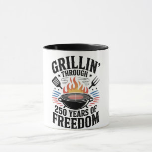 Grillen door 250ste Freedom Grill 4 juli Mok