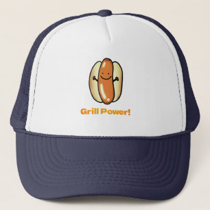 Grillen Hot Dog Cartoon Trucker Pet