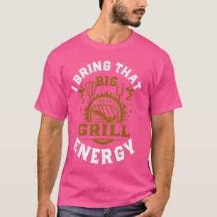 Grillen Shirten voor Heren Grote Grill Energie BBQ T-shirt