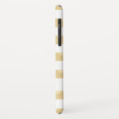 Grilles brillantes d'or coque iphone-M personnalis (Dos/Gauche)