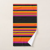 Grilles complexes - Noir, Rose, Orange et Jaune (Serviette à main)