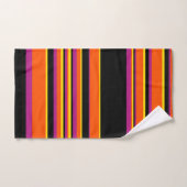 Grilles complexes - Noir, Rose, Orange et Jaune (Serviette à main)