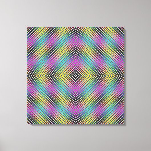 Grilles de diamant Impression en toile (Recto)