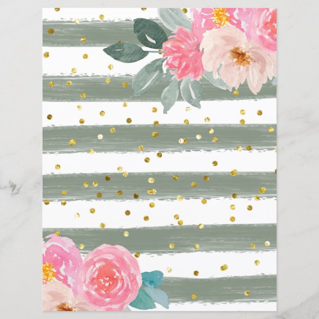 Grilles/Gold Confetti Papier à papier (Devant)