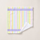 Grilles modernes en couleurs pastel Personnalisé (Gant de toilette)