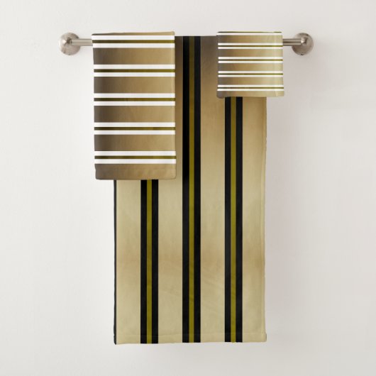 Grilles Or Et Lignes Noires Et Blanches (En situation)