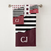 Grilles Paraphe Noir, Blanc, Rouge (En situation)