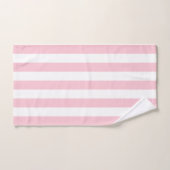 Grilles Verticales Bébé Rose Et Blanc Gratté (Serviette à main)