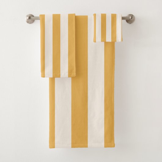 Grilles Verticales Moutarde Jaune Et Blanc Gratté (En situation)
