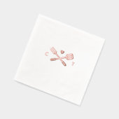 Grillgereedschap en Initialen Ik doe BBQ Douche Folie Servetten (Links)