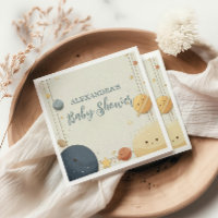 grillig Baby shower voor de kosmische ruimte