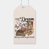 grillig boekenwoud cadeaulabel (Achterkant)