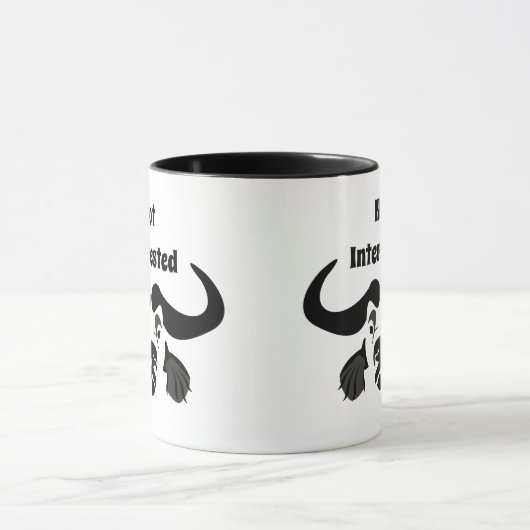 Grillig Cape Buffalo, in zwart Sierkussen Mok (Midden)