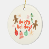 grillig keramisch kerstversiering ornament (Links)