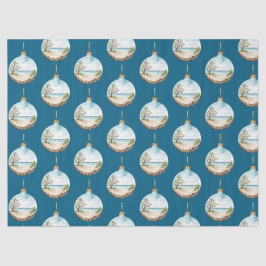 grillig kerstballetje drijfhout tissuepapier (Voorkant)